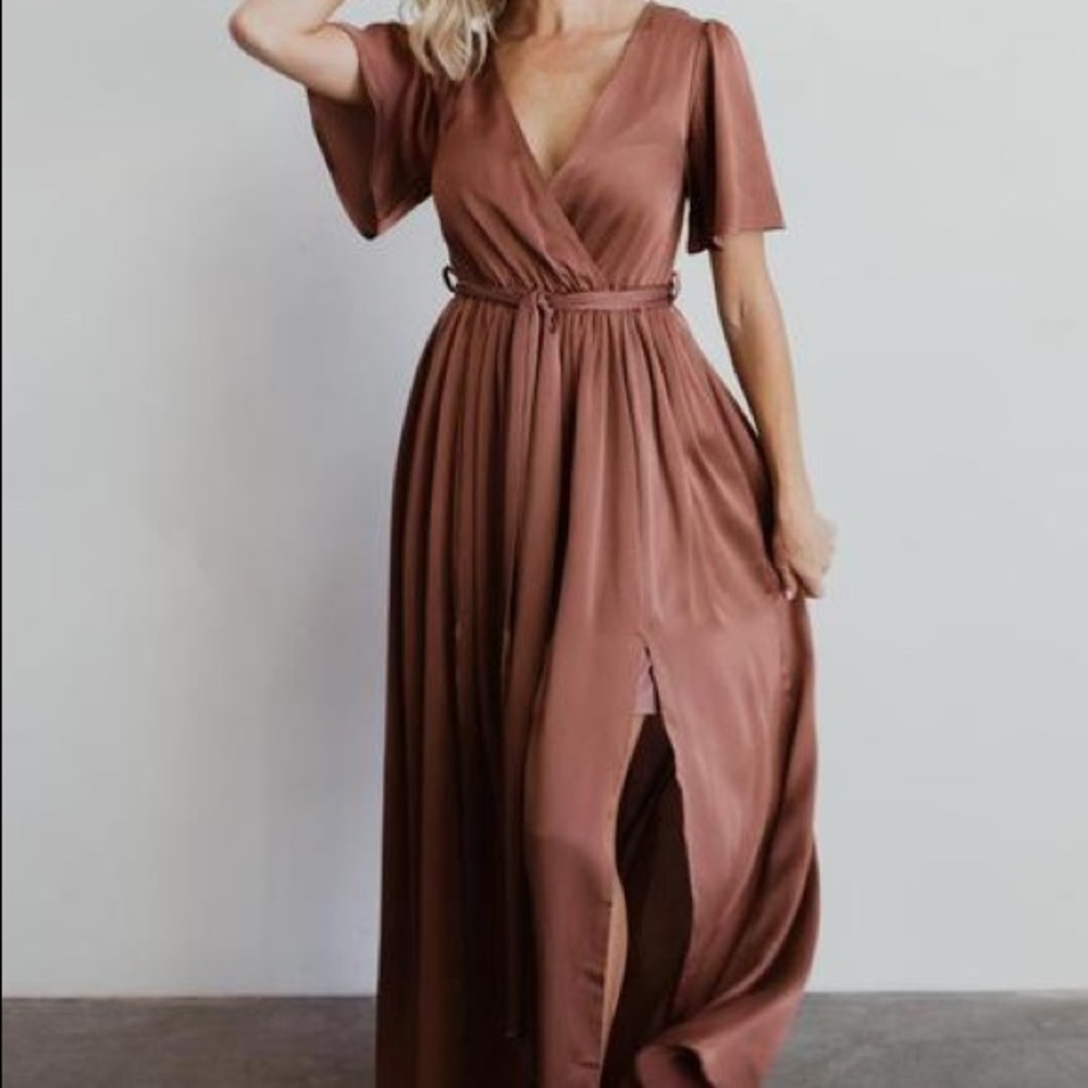 Baltic Born Sicily Satin Maxi Dress